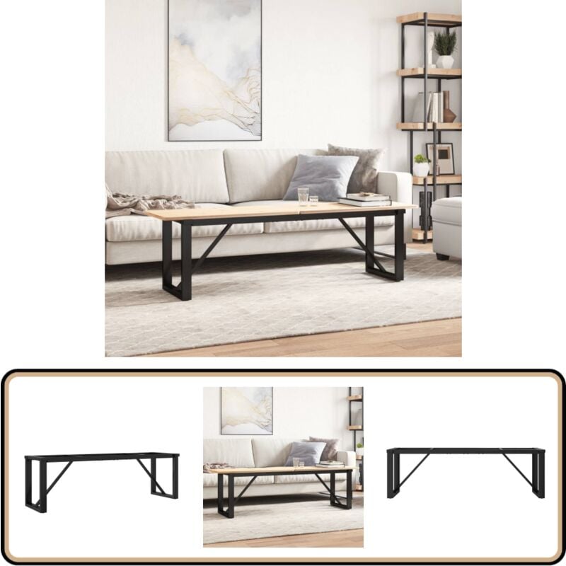 Pieds de table basse cadre en o 140x30x43 cm acier - Pieds De Table - Pieds De Table Industriel - Pieds De Table Métal - Pieds De Table Design