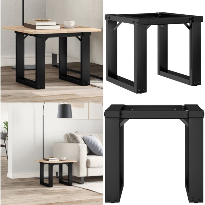 Pieds de table basse cadre en o 40x40x33 cm acier - Pieds De Table - Pieds De Table Industriels - Pieds De Table Métalliques - Pieds De Table Design