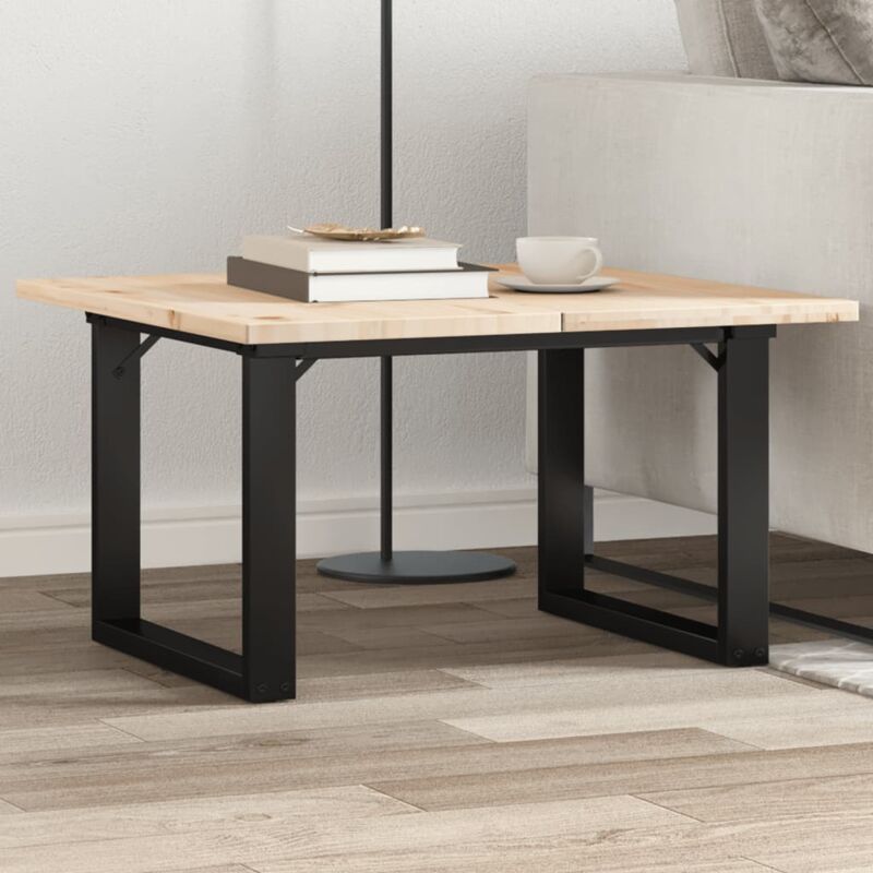 Vidaxl – Pieds de table basse cadre en O 50x40x38 cm en fonte – Stabilité et durabilité – Assemblage facile avec trous pré-percés