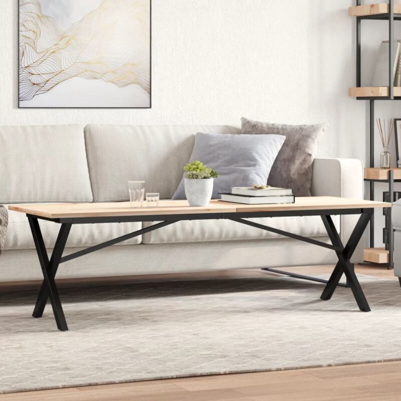Pieds de table basse cadre en x 140x30x43 cm fonte