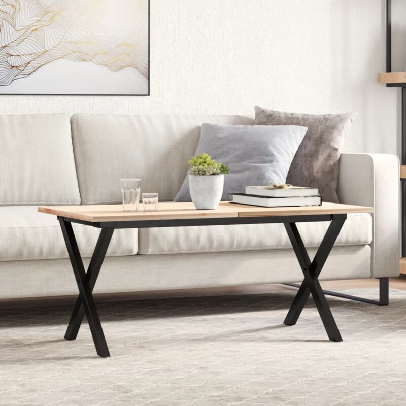 Pieds de table basse cadre en x 90x30x43 cm fonte Vidaxl