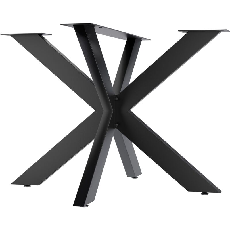 Pieds de table Biloxi Noir 100x100 cm