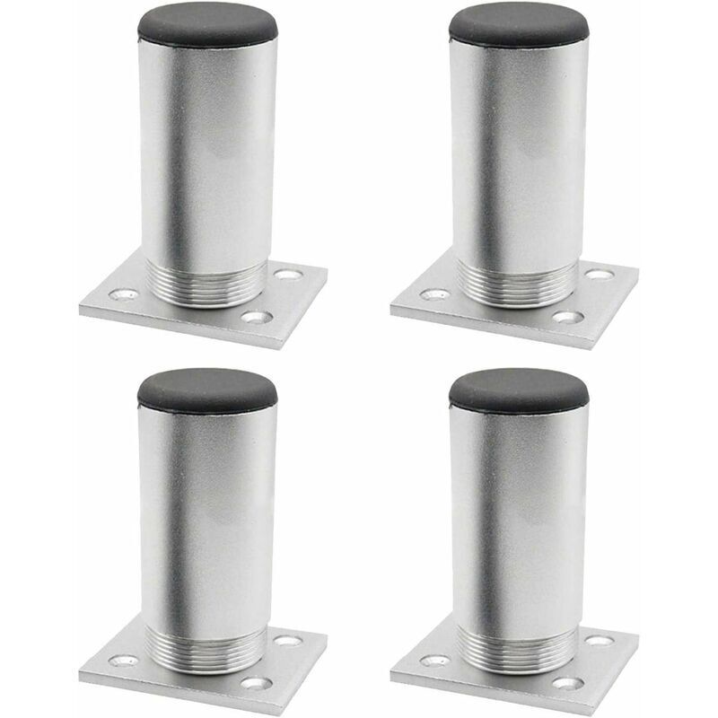 Pieds de table en alliage d'aluminium, pieds de meubles réglables en métal pour plan de travail, petit déjeuner, bar, bureau, armoire d'angle