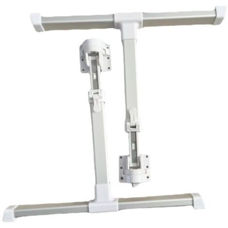 Pieds de Table Escamotables Hauteur 28 cm - Pour Bureau et Table Basse Modulable
