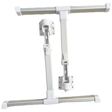 Pieds de Table Escamotables Hauteur 28 cm - Pour Bureau et Table Basse Modulable