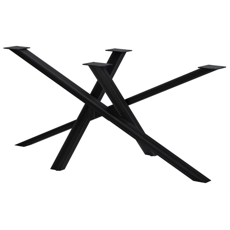 Pieds de table Finney Noir antique 160x80x72 cm