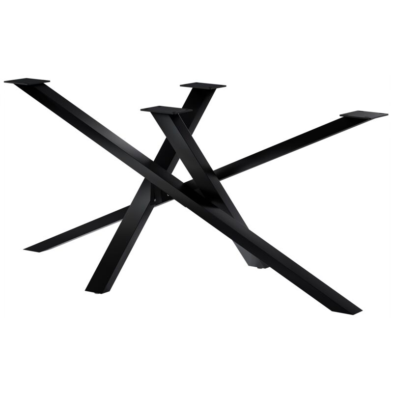 CLP - Pieds de table Finney Noir 160x80x72 cm