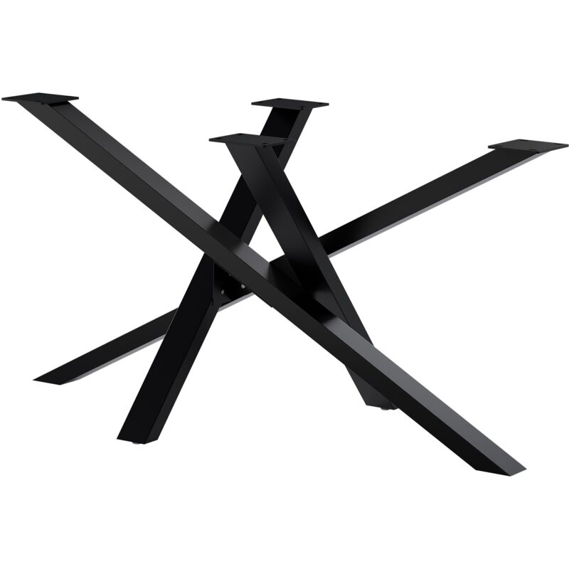 CLP - Pieds de table Finney Noir 140x70x72 cm