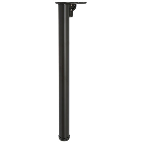 Pieds de table pliables - Ø 50 mm - hauteur 710 - finition nickelé noir mat - SYNERCIA