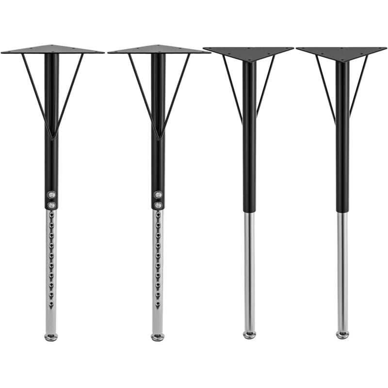 Pieds de table réglables en hauteur lot de 4, Charge maximale 300kg, pieds pour table à manger