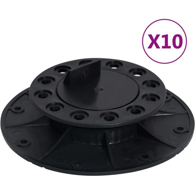 Pieds de terrasse réglables 10 pcs 25-40 mm vidaXL