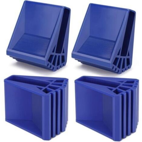 Pieds D'échelle 4 Pièce Non Glissante Pieds de Sécurité de L'échelle Protections de Pieds D'échelle en Caoutchouc pour échelles Télescopiques(Bleu)