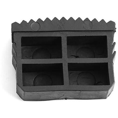 Pieds d'échelle antidérapants en caoutchouc, pieds de rechange, tapis de sécurité, semelle de sécurité, noir, 2 pièces