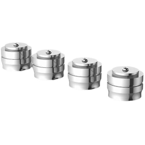 Pieds en aluminium FT3322 pour haut-parleurs, couleur argent.