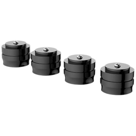 Pieds en aluminium FT3322 pour haut-parleurs, noirs -