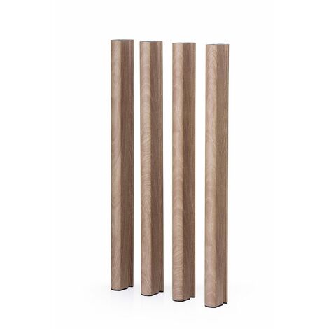 Pieds en Aluminium Imitation Bois pour Jardinières Mondum Mediterraneo H62.5 cm