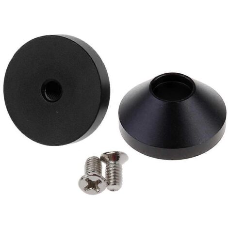 pieds isolants en aluminium anodisé usiné CNC de 22 x 12 mm avec vis