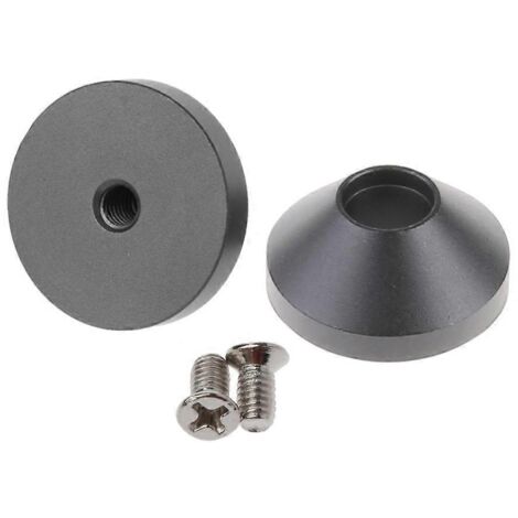 pieds isolants en aluminium anodisé usiné CNC de 22 x 12 mm avec vis
