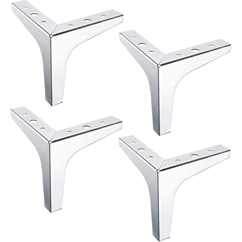 Mezheng - Pieds Meubles Triangulaires Modernes Métal Pieds Meubles Interchangeables Triangle Pieds De Meubles tv Lit Canapé Pieds Meuble Socles