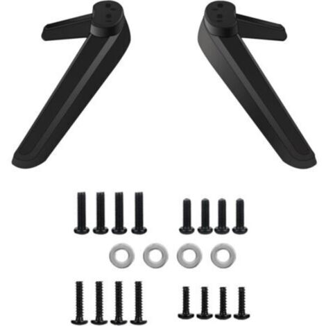 Pieds Piédestal Base Télévision, Pieds de Socle TV, Pied de Support pour Smart TV, Remplacement de Base de Meuble TV, Support TV Universel Compatible, pour la Plupart des Téléviseurs de 27 à 55 Pouces