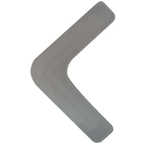 Pieds plastique pour cornières métalliques, section 38x38 mm, boîte de 4 pièces