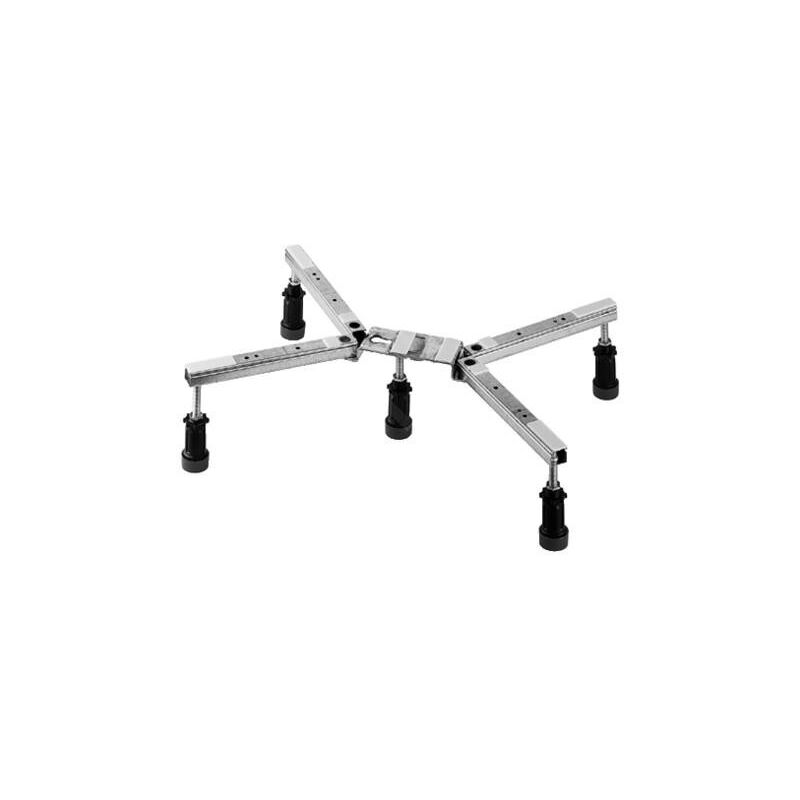 DURAVIT  Pied de receveur de douche 70x70cm, gris, r&eacute;glable 10-18,5cm