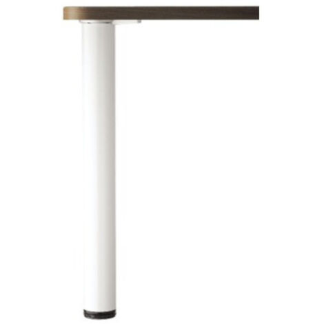 Pieds réglable 3cm maximum diamètre 60mmx71cm blanc set de 4P - 23R-71BL