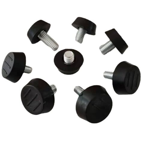 Pieds Vérin de Meuble Réglables Pied de Nivellement avec T-écrou Filetage Vis de Ajustables pour Pieds de Chaise Table Sofa M8 x 23 x 18mm 16 Pièces H159