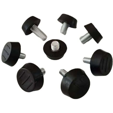Pieds Vérin de Meuble Réglables Pied de Nivellement avec T-écrou Filetage Vis de Ajustables pour Pieds de Chaise Table Sofa M8 x 23 x 18mm 16 Pièces H238