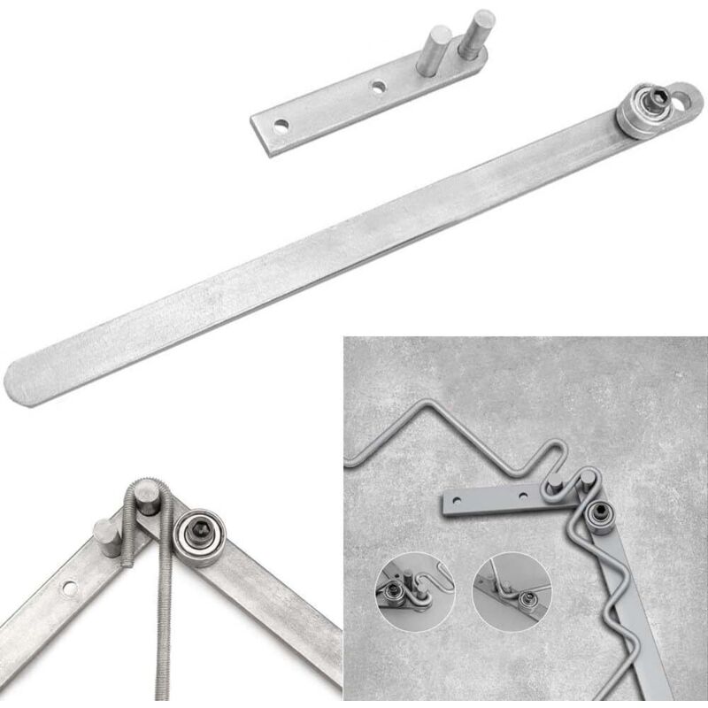 Piegatubi manuale per barre piatte, tubi tondi e quadrati da 1 a 6 mm Utensile piegatubi in acciaio inox con impugnatura da 340 mm Piegatubi da banco