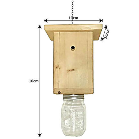 Piège à abeilles en bois Durable, Style cabine en bois, charpentier, piège à guêpes étanche et Durable pour l&39extérieur,01