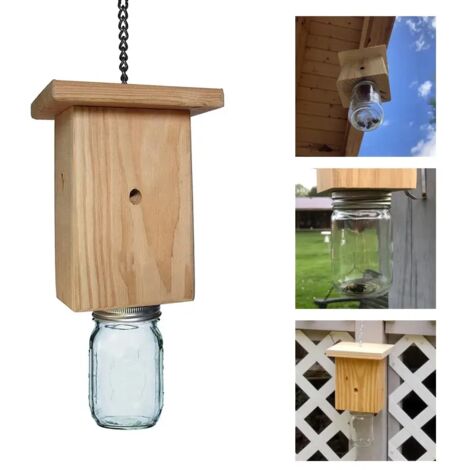 Piège à abeilles en bois et verre - AquaForge