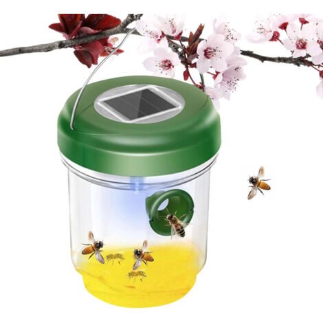 Piège à insectes solaire TG67375 (moustiques, guêpes, mouches) - Attraction pour terrasse et jardin - Barbecue
