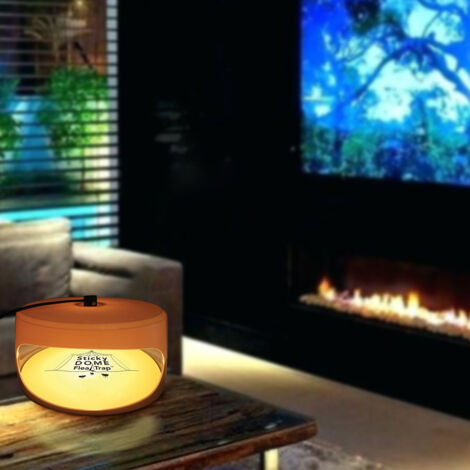 Piège à Puces Circulaire pour Animaux Domestiques Lampe Anti-Puces Intérieur Alimentation 220V-KZQ