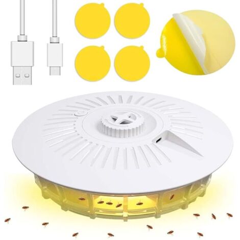 Piège à puces,inodore,Lit Piège À Puces Dôme avec Disques De Colle, Outil D'élimination des Puces D'intérieur avec Disques Adhésifs,pour Chambre à Coucher, Salon, buanderie, Cuisine (1)