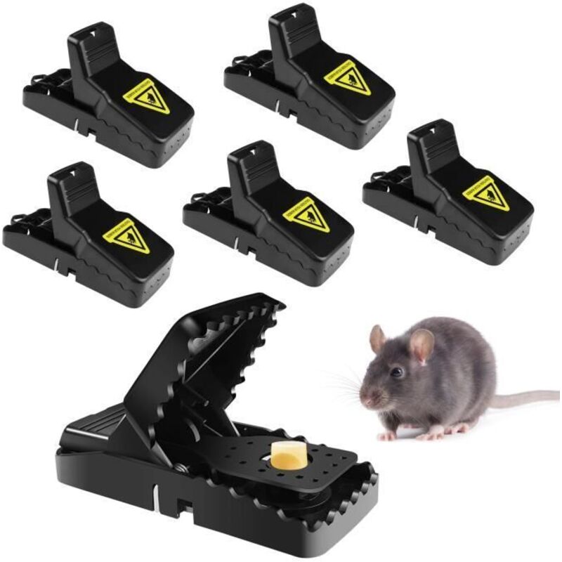 Piège à Rats Professionnel, 6 Pinces à Souris Efficaces, Piège à Souris Réutilisable, Tapette en Plastique, Tapette, Pratique Piège à Rats Professionnel, 6 Pinces à Souris Efficaces, Piège à Souris Réutilisable, Tapette en Plastique, Tapette, Pratique