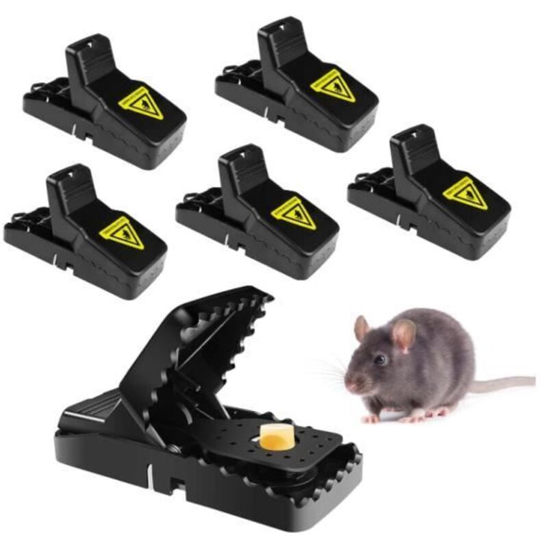Piège à Rats Professionnel, 6 Pinces de Piège à Souris Efficace, Piège à Souris Réutilisable, Tapette à Souris, Attrape-Souris, Tape Piège à Rats Professionnel, 6 Pinces de Piège à Souris Efficace, Piège à Souris Réutilisable, Tapette à Souris, Attrape-Souris, Tape