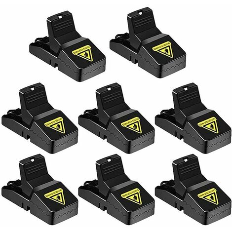 Piège à Souris Piège à Rats,Pièges à Pression avec Ressort Puissant, Tapette à Rat pour Intérieur Cuisine Maison Jardin, Réutilisables et Faciles à Utiliser, Paquet de 8