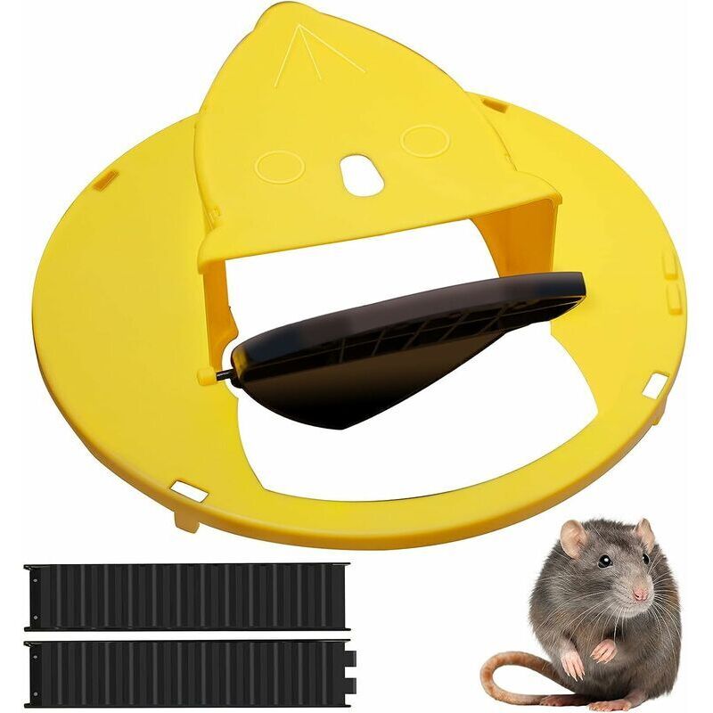 Piege A Souris Rat Seau Slide Bucket Lid Mouse Trap Attrape Flip Bucket Lid Tapetteà Compatible Balance Indoor And Outdoor Auto Reset Mouse Trappe