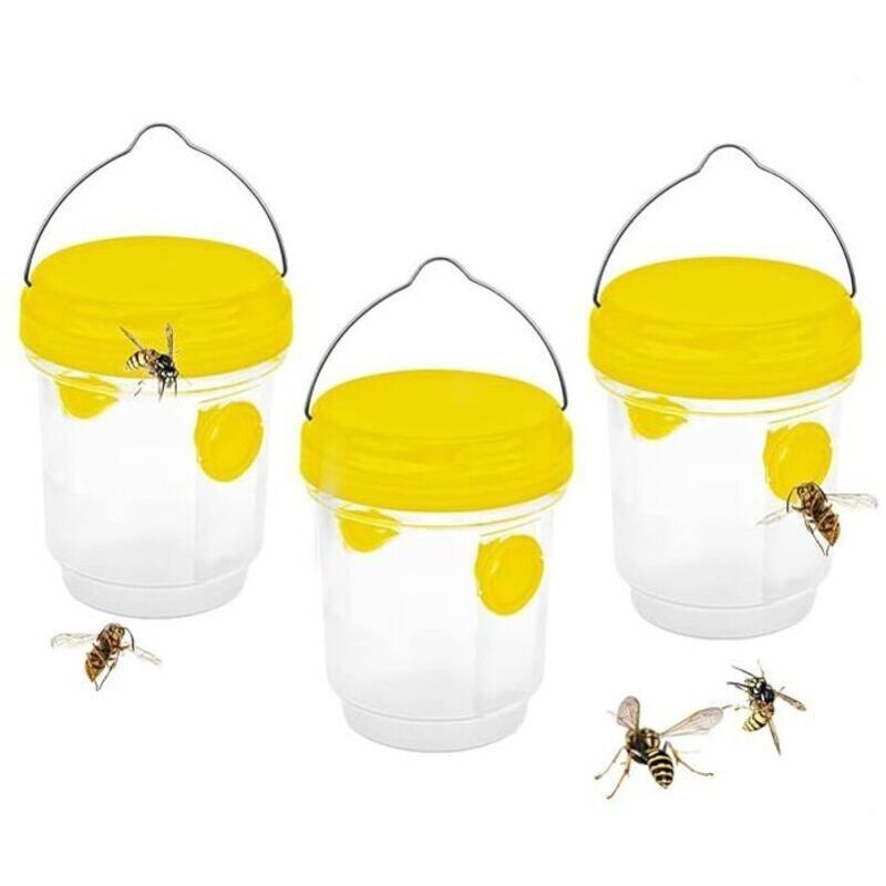 Piege Frelon Asiatique,Piege A Guepes Et Frelons Exterieur À Suspendre,Kit Piege A Frelon pour Bouteille Plastique Interieur, Piege Moustique,