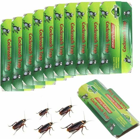 Pièges à Cafards,Anti Cafards Puissant,Produit Anti Cafard Collant,10 PCS Eco Friendly Spiders Bugs Killer pour Maison Chambre Salon Cuisine Bureau