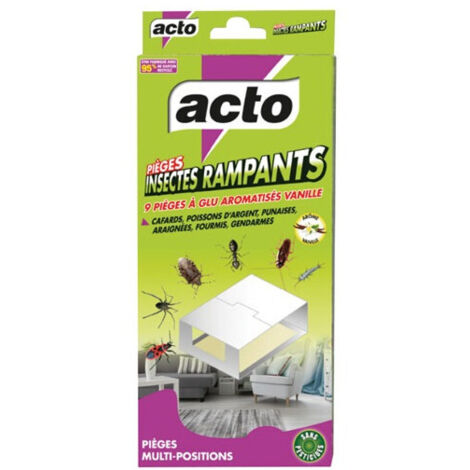 Pièges à Glu Vanille Acto Lutte écologique Contre Insectes Rampants - Bactemia