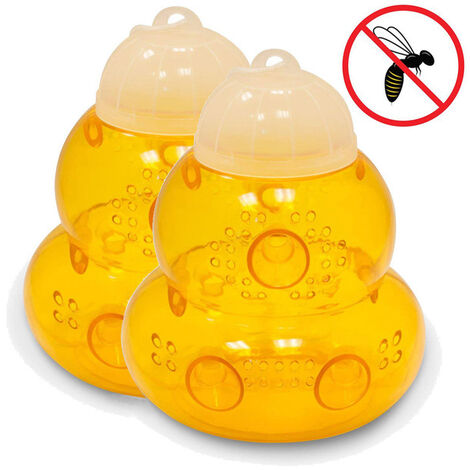 Pièges à guêpes, Lot de 2 pièges à abeilles, pièges à guêpes, pièges à mouches et fruits - Forme sablier