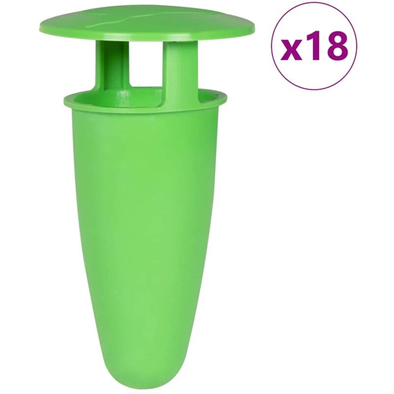 vidaXL Pièges à limaces et escargots 18 pcs vert
