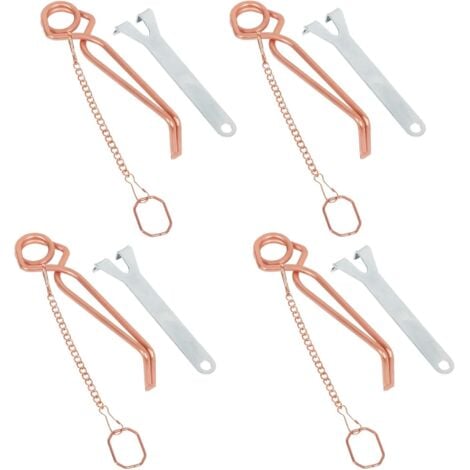 CUIYU Pièges à Taupes, Piège à Rats Lot de 4, Piège à Taupe Naturel sans Ultrason, Piege Taupe Naturel pour Le detaupeur Debutant ou Professionnel, Anti-Taupe