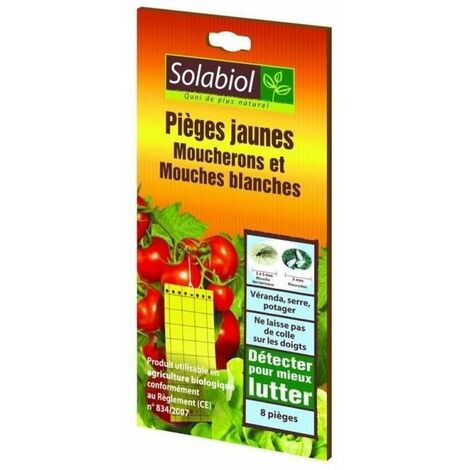 SOLABIOL SOPIJAUN Pieges Jaunes - Moucherons Et Mouches Blanches