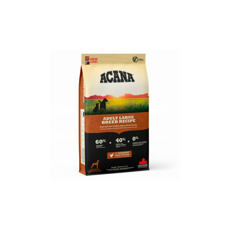 

Adult Large Breed Pienso Natural para Perros Adultos de Razas Grandes con Pollo, Huevo, Pescado y Verdura Saco de 11,4 kg - Acana