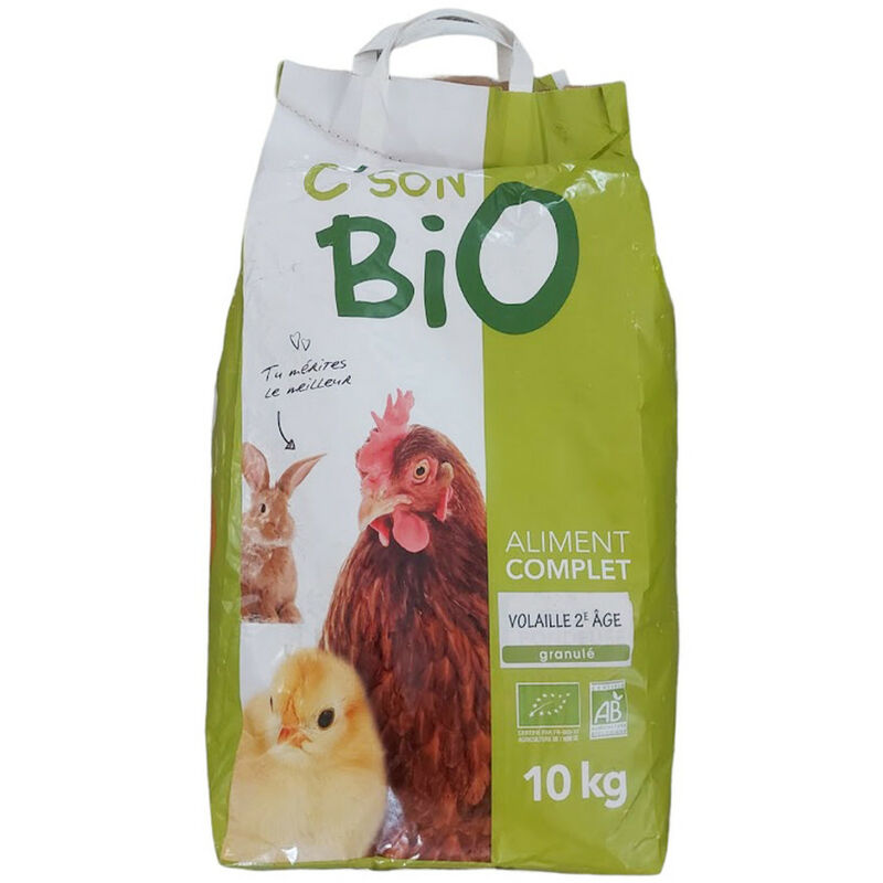 

Pienso completo ecológico, aves de corral de 2ª edad. Bolsa de 10 kg