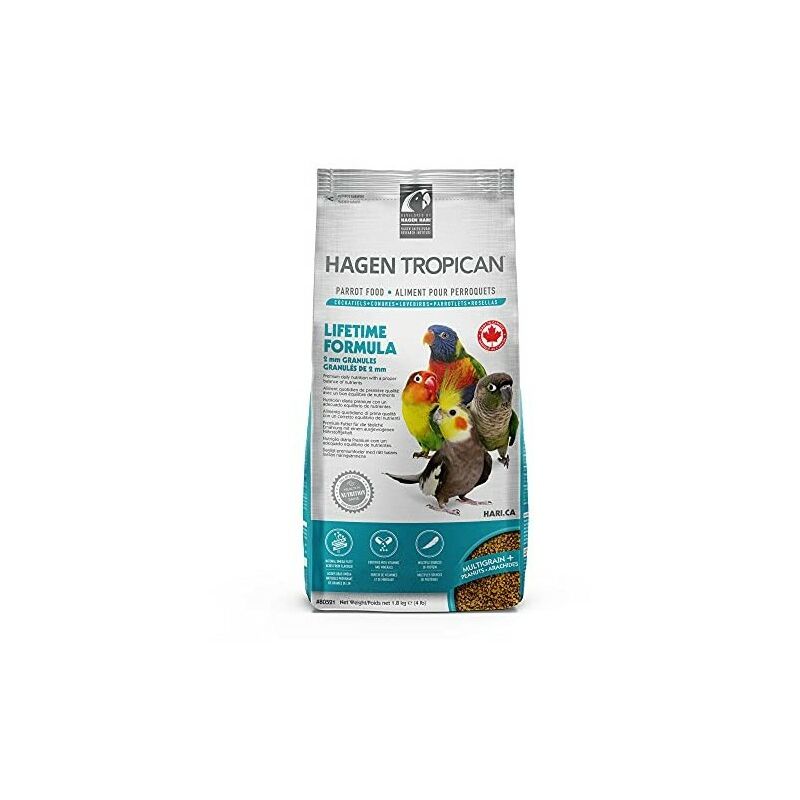 

pienso para agapornis, ninfas y pequeñas psittacidas TROPICAN 1.8 KG