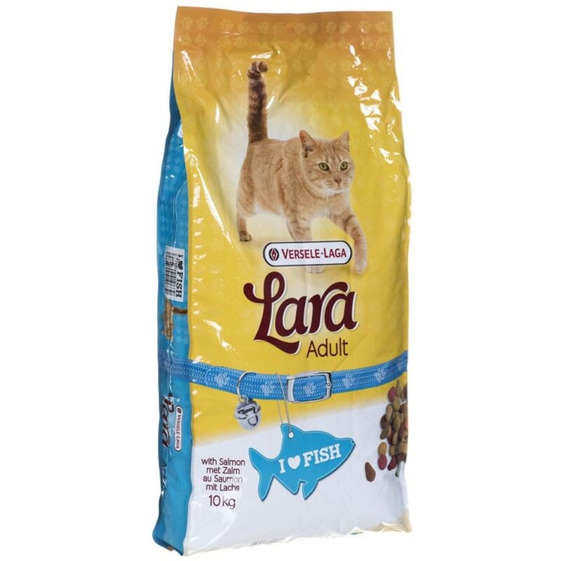 

Pienso para gatos 10 kgs | Comida para gatos Lara con salmon | Alimento seco para gatos